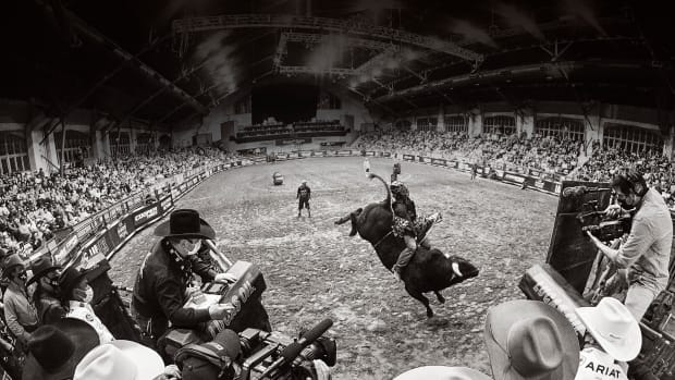 FEELING BULLISH
João Henrique Lucas was briefly the center of attention in Fort Worth—emphasis on briefly. His two rides lasted a combined 3.93 seconds before he was tossed. 
